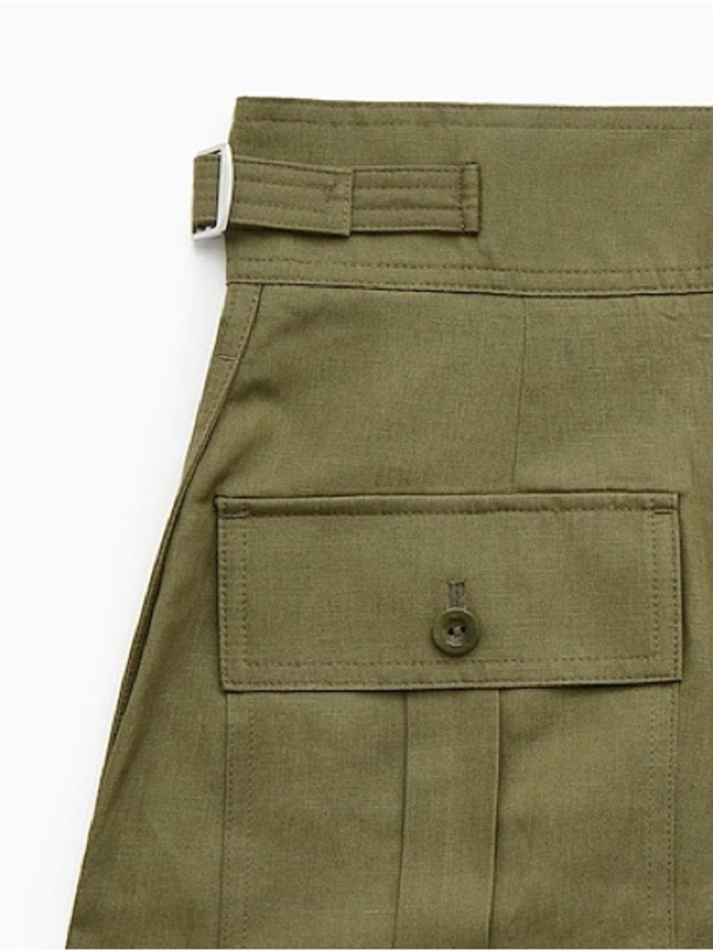 NEW COS Olive High-Waist Pleated Women’s Shorts - Picture 2 of 11
